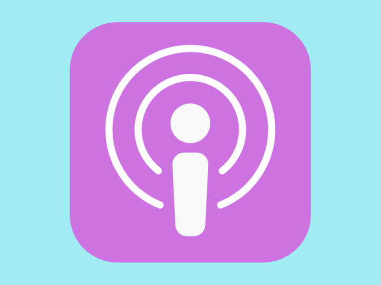 Podcast pagewheel blue