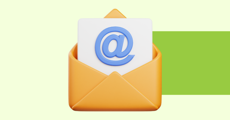 A simple stylized graphic depicting an email address being changed.