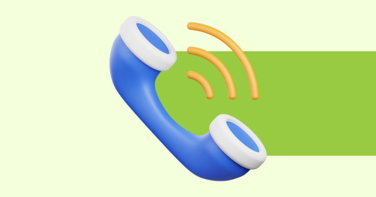 A simple stylized graphic depicting a phone ringing.
