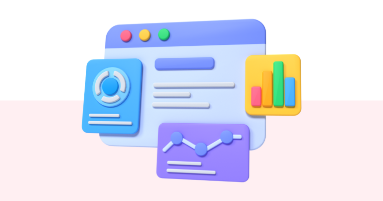 A simple stylized graphic of Pagewheel’s dashboard.