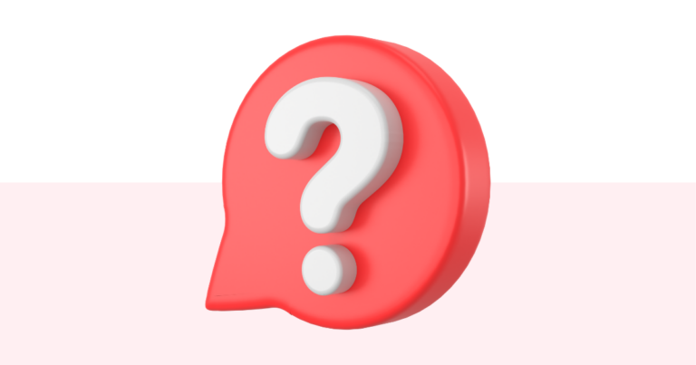 A simple stylized graphic of a question mark in a chat bubble.