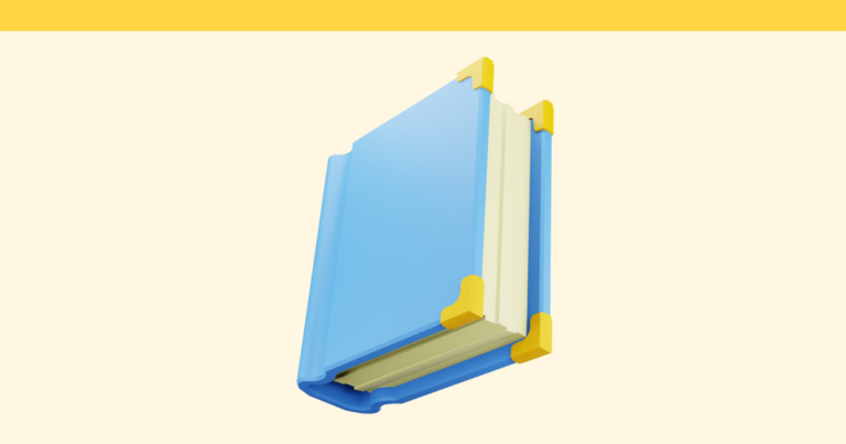 book icon on yellow background